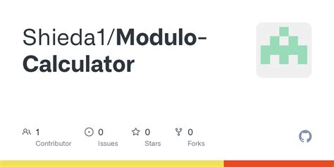 GitHub - Shieda1/Modulo-Calculator