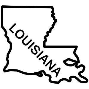 Louisiana Map Outline - ClipArt Best