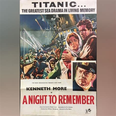 A Night To Remember (1958) | Original Movie Poster | Vintage Film Poster – At The Movies Posters