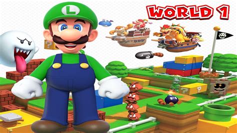 Super LUIGI 3D World 👉 Full Walkthrough World 1 - YouTube