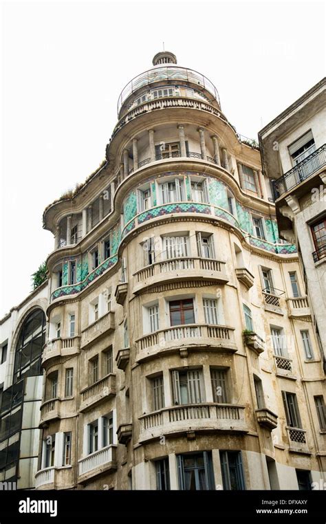 Architecture, Casablanca, Morocco, Africa Stock Photo - Alamy