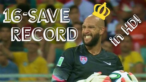 Tim Howard's 16 saves - World Cup record - YouTube