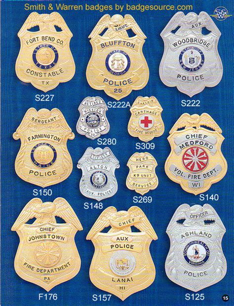 badgesource.com - Badges for the polce and fire departments by Smith & Warren.