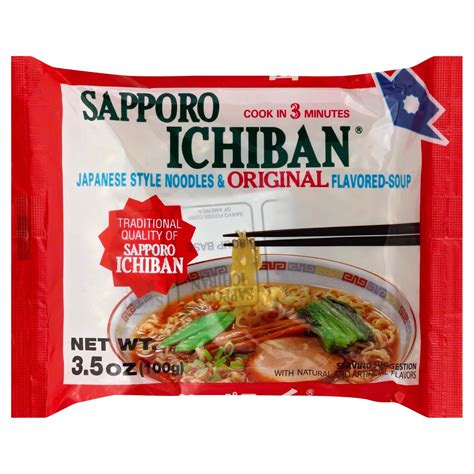 Sapporo Ichiban Japanese Style Original Flavored Noodles and Soup ...