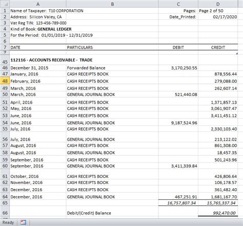 Sample - Books Of Accounts - Looseleaf and CAS