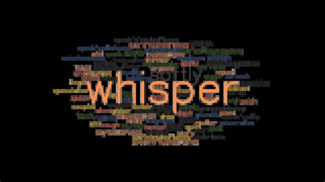 WHISPER: Synonyms and Related Words. What is Another Word for WHISPER? - GrammarTOP.com