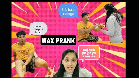 Waxing prank gone so wrong😝😱 #comedy #couple #viral - YouTube