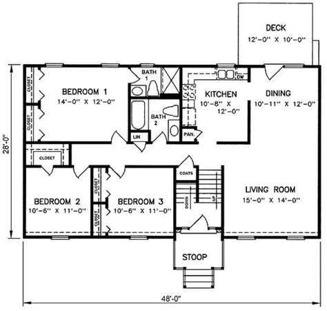 Image result for split level floor plans 1980 | Split level house plans ...