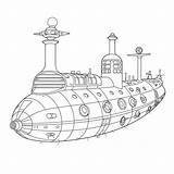 Submarine Coloring Page – Coloring Corner sketch template