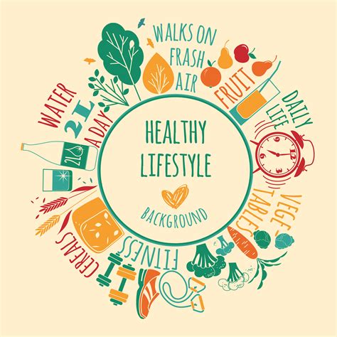 Vector illustration of Healthy lifestyle. 298293 Vector Art at Vecteezy