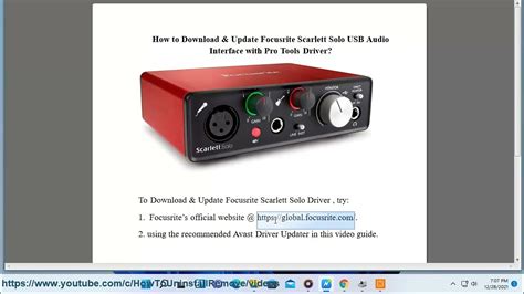 Download & Update Focusrite Scarlett Solo USB Audio Interface with Pro ...