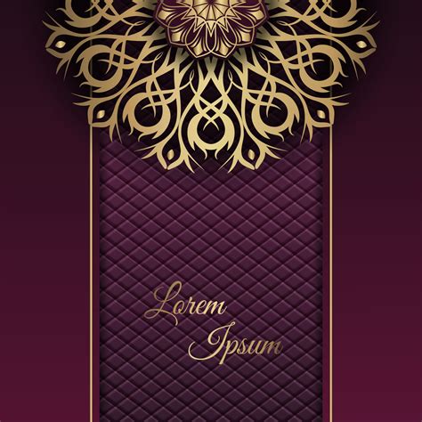 mandala background, purple and gold gradient 10055239 Vector Art at Vecteezy