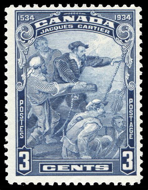 Jacques Cartier, 1534-1934 - Canada Postage Stamp