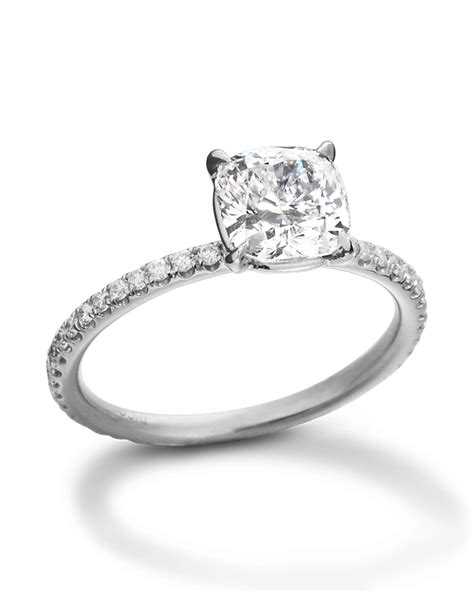 Cushion Cut Solitaire - Engagement Rings