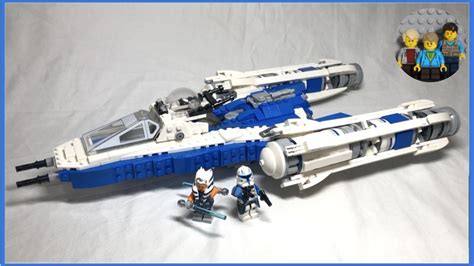 Lego Star Wars Custom 501st Y-Wing- Set 8037 Alternate Color - YouTube