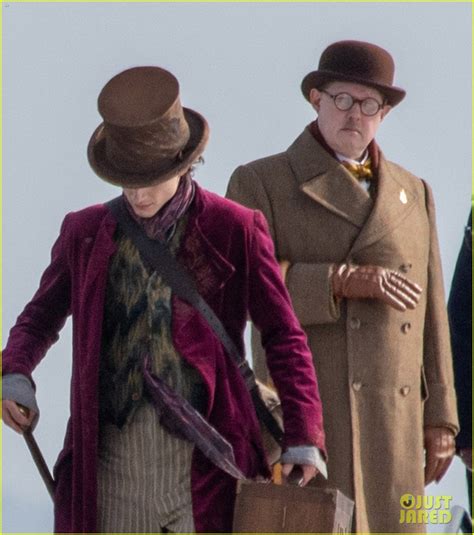 Timothee Chalamet Spotted in Full 'Wonka' Costume While Filming on the ...