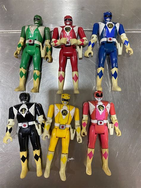 Mighty Morphin Power Rangers Flip head Set, Hobbies & Toys, Toys & Games on Carousell