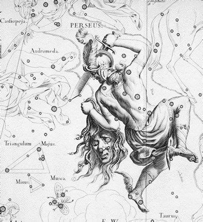 The fixed star Algol | Perseus constellation, Constellations, Perseus and medusa