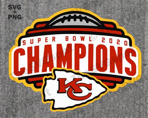 Kansas City Chiefs Super Bowl 2020 Champions SVG & Cut File | Etsy