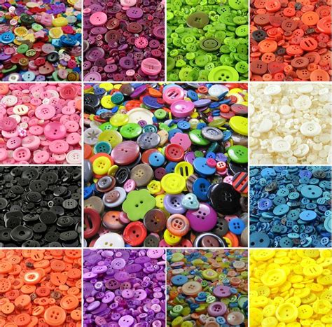 Assorted Mixed Buttons Arts Crafts Card Making Scrapbooking Sewing | Art craft cards, Button art ...