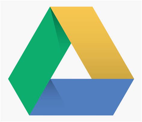 Clip Art Green Yellow Blue Triangle Logo - Google Drive Logo , Free ...