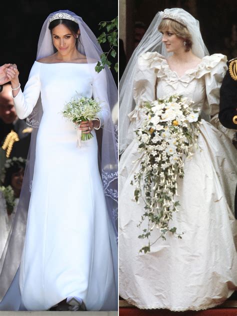 Princess Diana's Wedding Dress Designer Praises Meghan Markle's Elegant ...