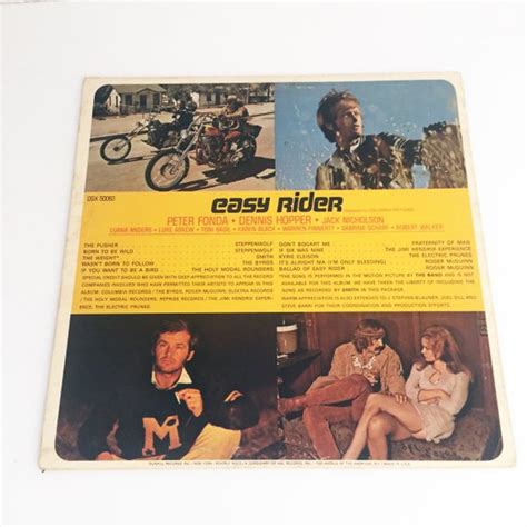 Vintage Easy Rider Movie Soundtrack Record Vinyl LP 12 Album ...