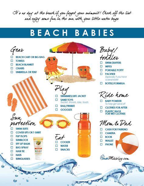 Beach checklist for kids (With images) | Beach vacation kids, Family ...