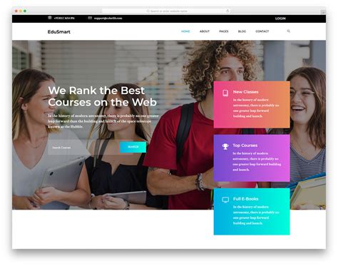 Edusmart - Best Online Education Website Template 2024 - Colorlib