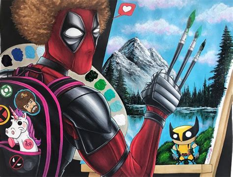 RossPool-Bob Ross Deadpool crossover, in Chad Malmberg's Some more stuff I've collected Comic ...