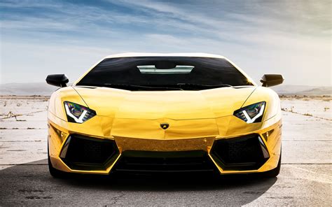 Papéis de Parede Lamborghini Aventador LP700-4 amarelo supercarro 2560x1600 HD imagem