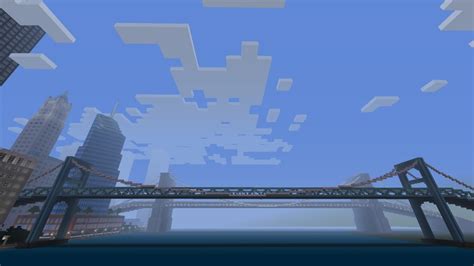 Hanging Bridge for Trains | Capital City PS4 Minecraft Map