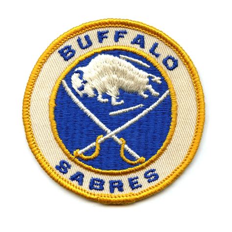 1970'S Buffalo Sabres NHL Hockey Vintage Round Team Logo Patch