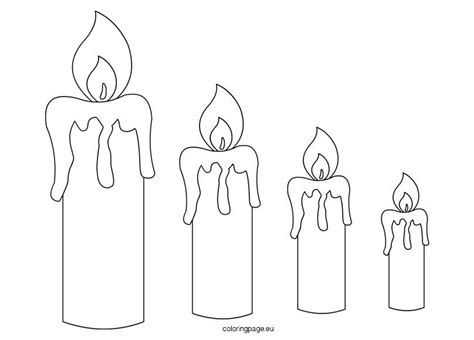 Candle Templates | Coloring Page