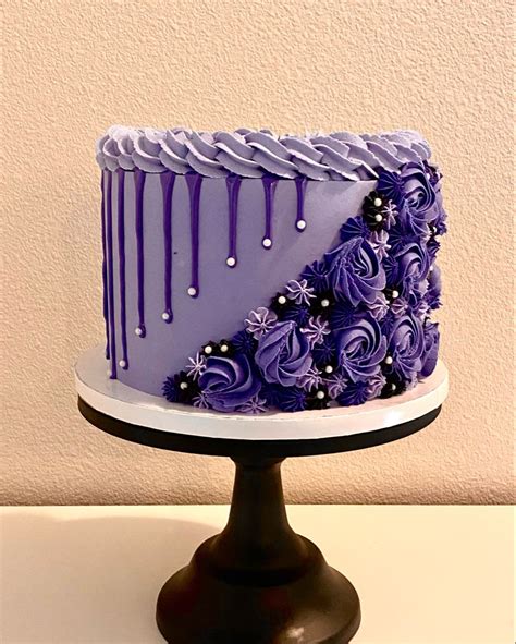 Purple drip cake – Artofit