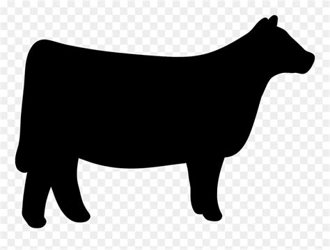 Download Shorthorn Hereford Cattle Chianina Clip Art - Heifer Show Cattle Silhouette - Png ...