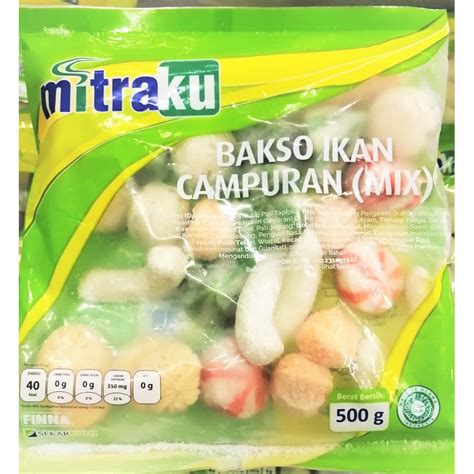 Jual Mitraku bakso ikan campur MIX 500 gr | Shopee Indonesia