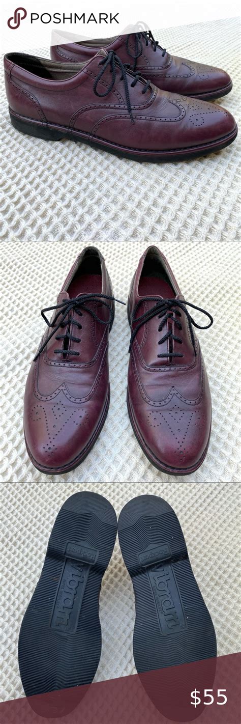 Rockport vibram leather wingtip oxfords size 13 | Casual brown leather shoes, Black work shoes ...