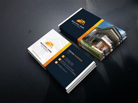 Real Estate Business Card Design by Md Sahjahan Rabi on Dribbble