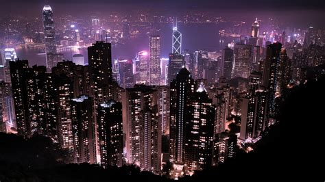 Download Skyscraper Skyline City Man Made Hong Kong HD Wallpaper