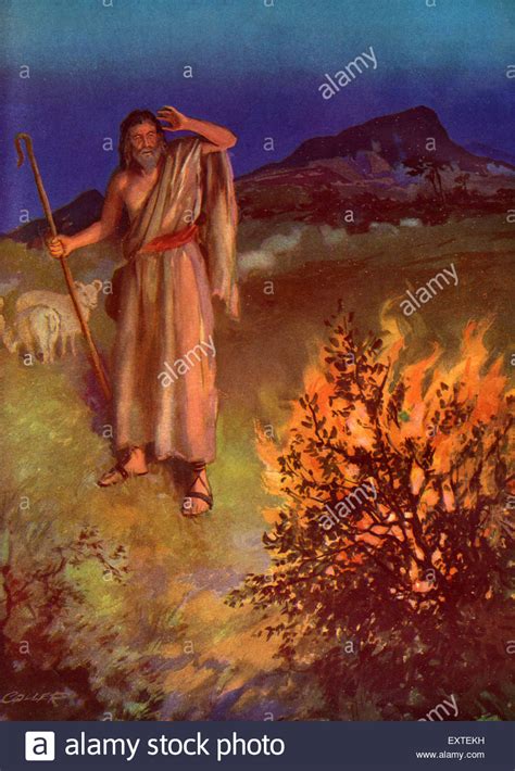 Moses And The Burning Bush Painting at PaintingValley.com | Explore collection of Moses And The ...