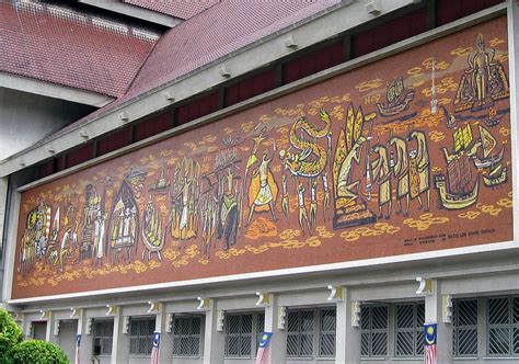 HD wallpaper: Frieze depicting Malaysian history at the National Museum in Kuala Lumpur ...