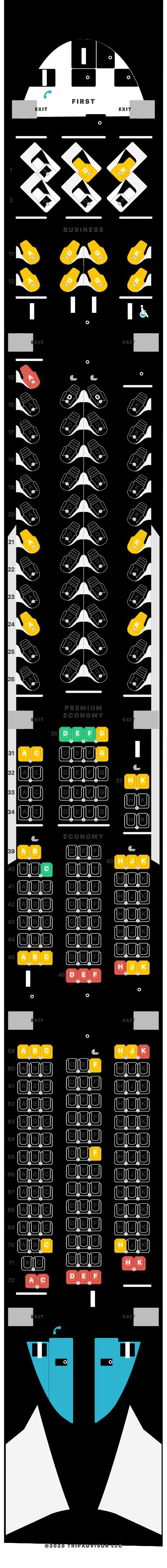 Cathay Pacific Cx881 Seating | Elcho Table