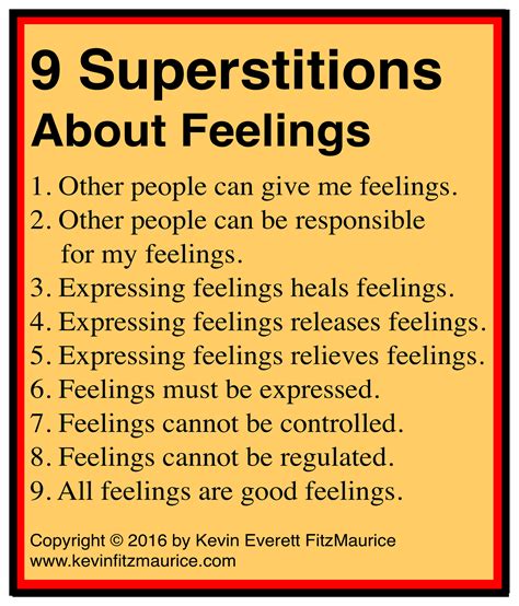 7 Common Superstitions of Therapists about Feelings | kevinfitzmaurice.com