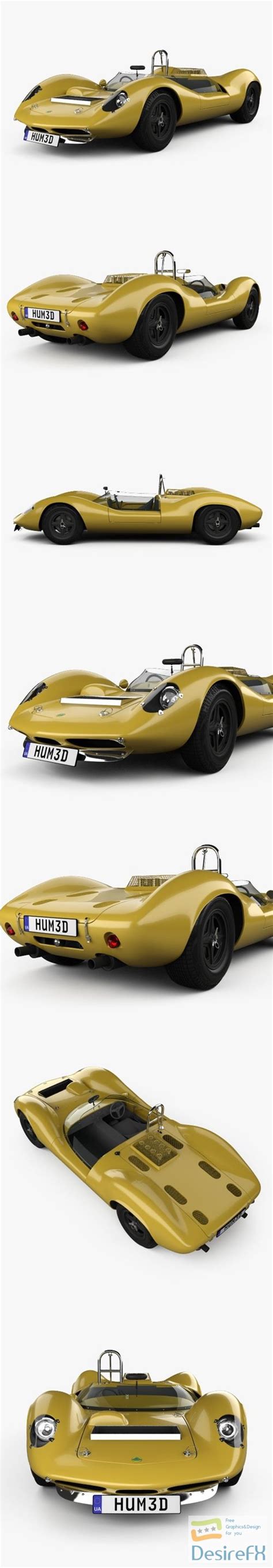 Download Lotus 30 1964 3D Model - DesireFX.COM