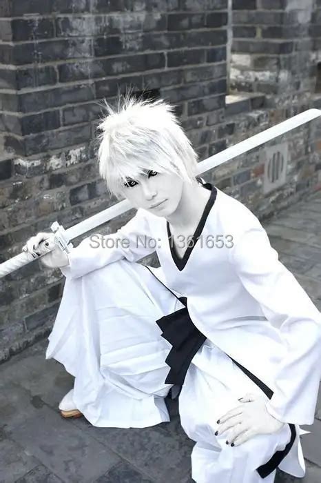 Hot Anime Bleach cosplay Ichigo Kurosaki Bleach Cosplay White Ichigo ...