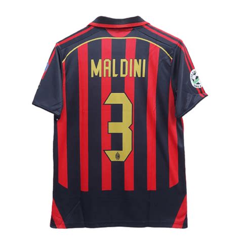 Ac milan 2006-07 Maldini home Jersey | Retro collection - Cyberried Store