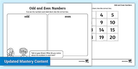 Odd and Even Number Sorting Activity (teacher made) - Twinkl