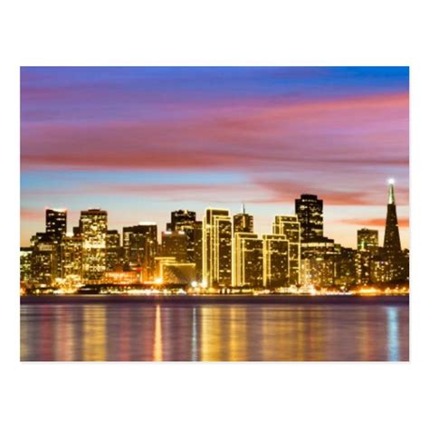 San Francisco sunset San Francisco Skyline, New York Skyline, Beautiful Homes, Sunset, Landscape ...