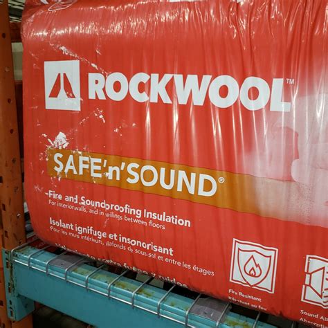 59 SQFT ROCKWOOL SAFE N SOUND FIRE AND SOUNDPROOFING INSULATION FOR INTERIOR WALLS AND IN ...